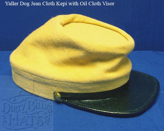 Yaller Dog Jean Cloth Kepi with Oil Cloth Visor